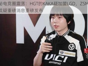 揭秘电竞圈震荡：HGT的KAKA疑加盟LGD，ZSMJ未来成疑重磅消息重磅发布