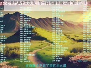 姑父日小芳最经典十首歌曲，每一首都承载着满满的回忆，让你一次听个够