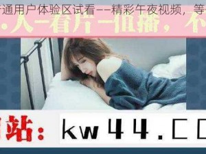 午夜普通用户体验区试看——精彩午夜视频，等你来探索