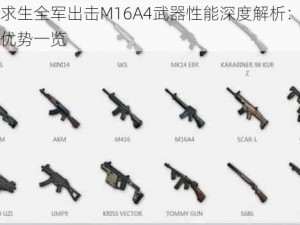 绝地求生全军出击M16A4武器性能深度解析：实用性与优势一览