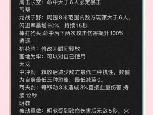 天龙八部手游丐帮定位及技能解析：全方位理解丐帮职业技能特性与战斗优势