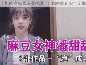 全新手机的密码果冻潘甜甜，让你的隐私安全无懈可击