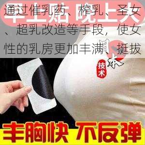 通过催乳药、榨乳、圣女、超乳改造等手段，使女性的乳房更加丰满、挺拔