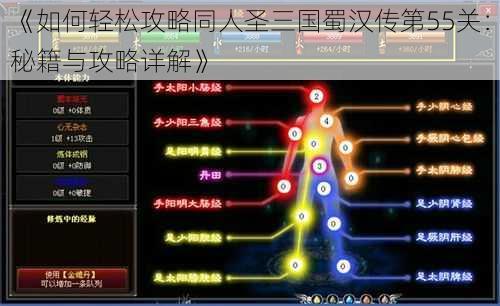 《如何轻松攻略同人圣三国蜀汉传第55关：秘籍与攻略详解》