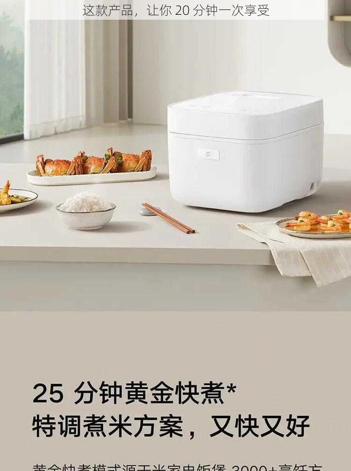 这款产品，让你 20 分钟一次享受