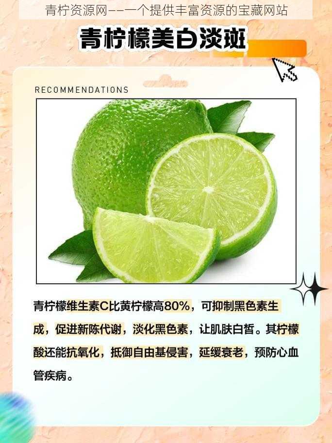 青柠资源网——一个提供丰富资源的宝藏网站