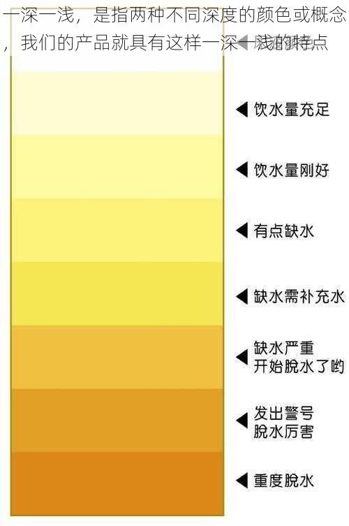 一深一浅，是指两种不同深度的颜色或概念，我们的产品就具有这样一深一浅的特点