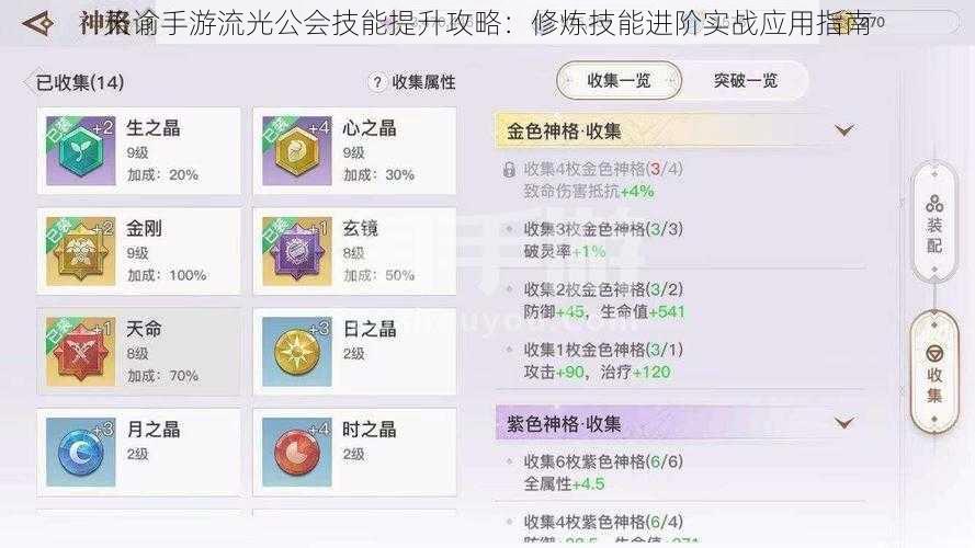 天谕手游流光公会技能提升攻略：修炼技能进阶实战应用指南