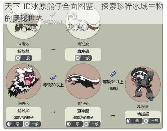 天下HD冰原熊仔全面图鉴：探索珍稀冰域生物的奥秘世界