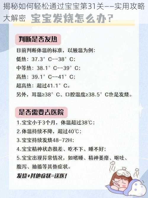 揭秘如何轻松通过宝宝第31关——实用攻略大解密