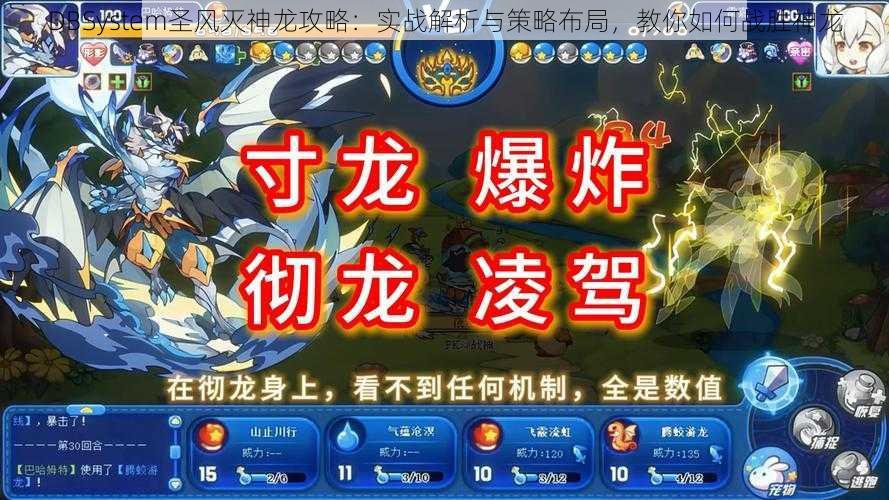 DBSystem圣风灭神龙攻略：实战解析与策略布局，教你如何战胜神龙