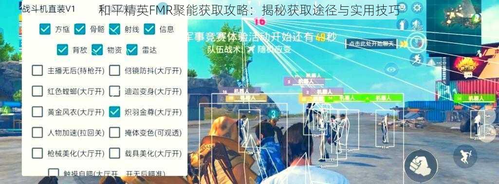 和平精英FMR聚能获取攻略：揭秘获取途径与实用技巧