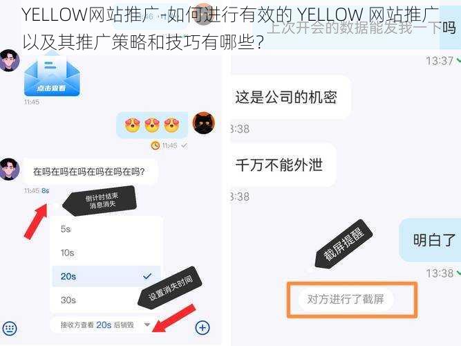 YELLOW网站推广-如何进行有效的 YELLOW 网站推广以及其推广策略和技巧有哪些？