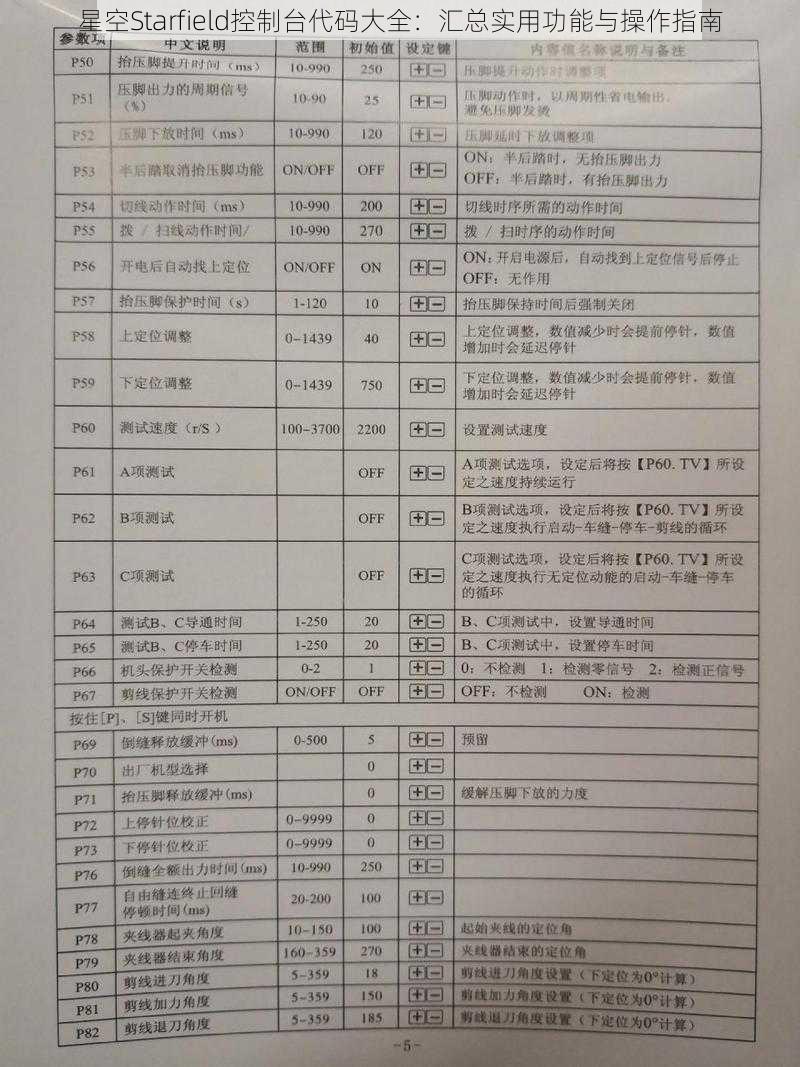 星空Starfield控制台代码大全：汇总实用功能与操作指南