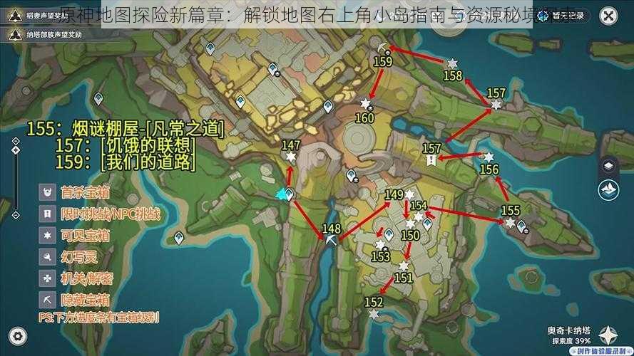 原神地图探险新篇章：解锁地图右上角小岛指南与资源秘境探索